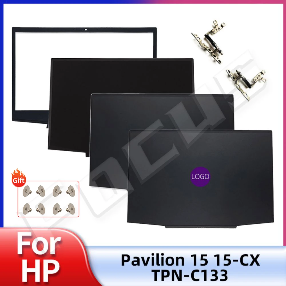 

New For HP Pavilion 15-CX Series TPN-C133 LCD Back TOP Cover Rear Lid Front Bezel Hinges 15.6Inch Laptop