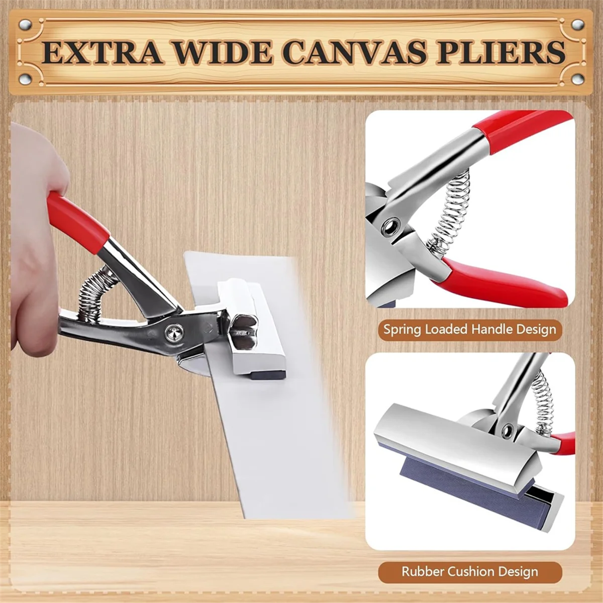 Szczypce do napinania płótna AA98 Heavy Duty, szczypce do płótna artystycznego, szczypce do napinania płótna do malowania olejnego