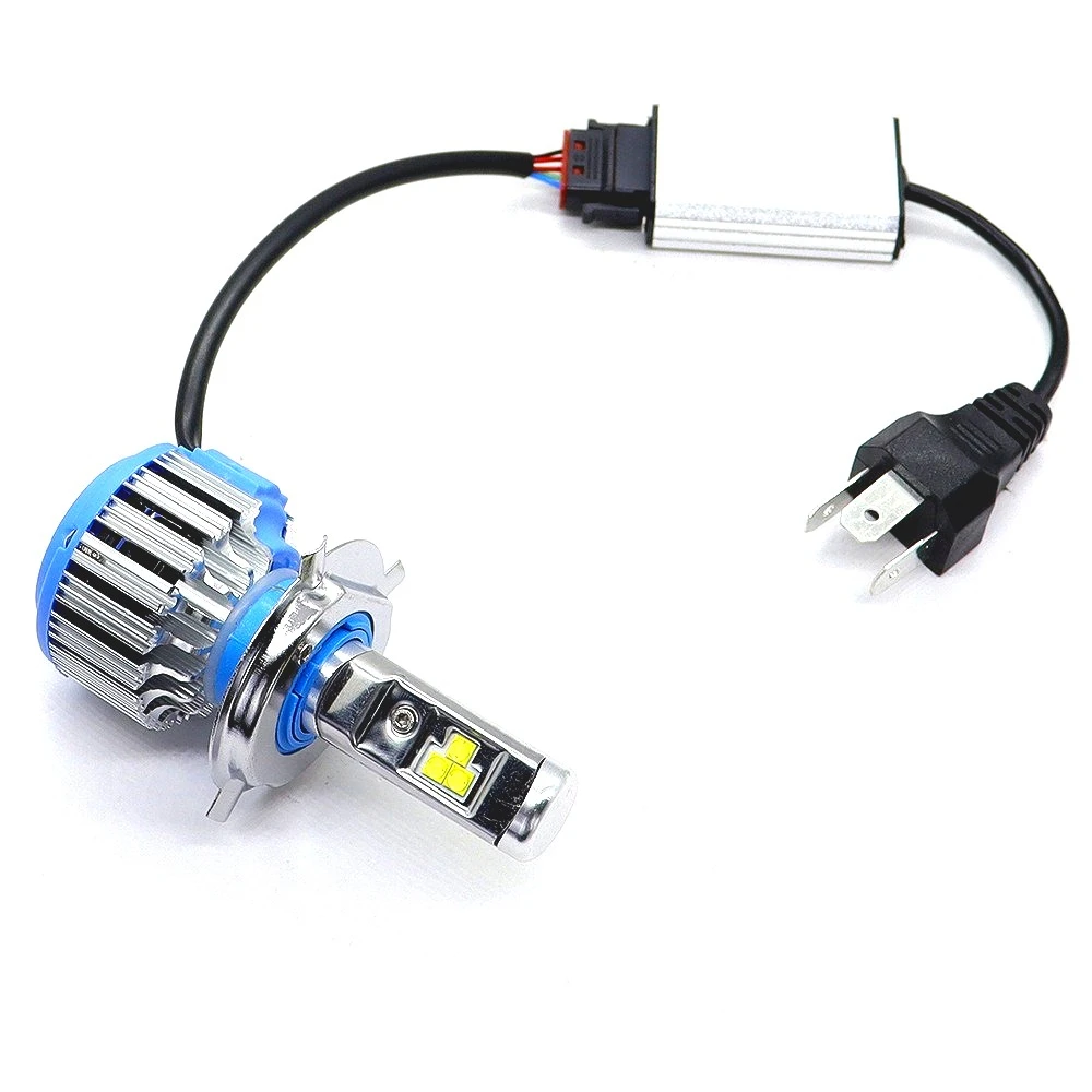 T1 LED Car Headlight Bulbs H4 Hi/Lo Beam Ultra Bright Lights Universal Car Accessories Retrofit with Strong Penetration