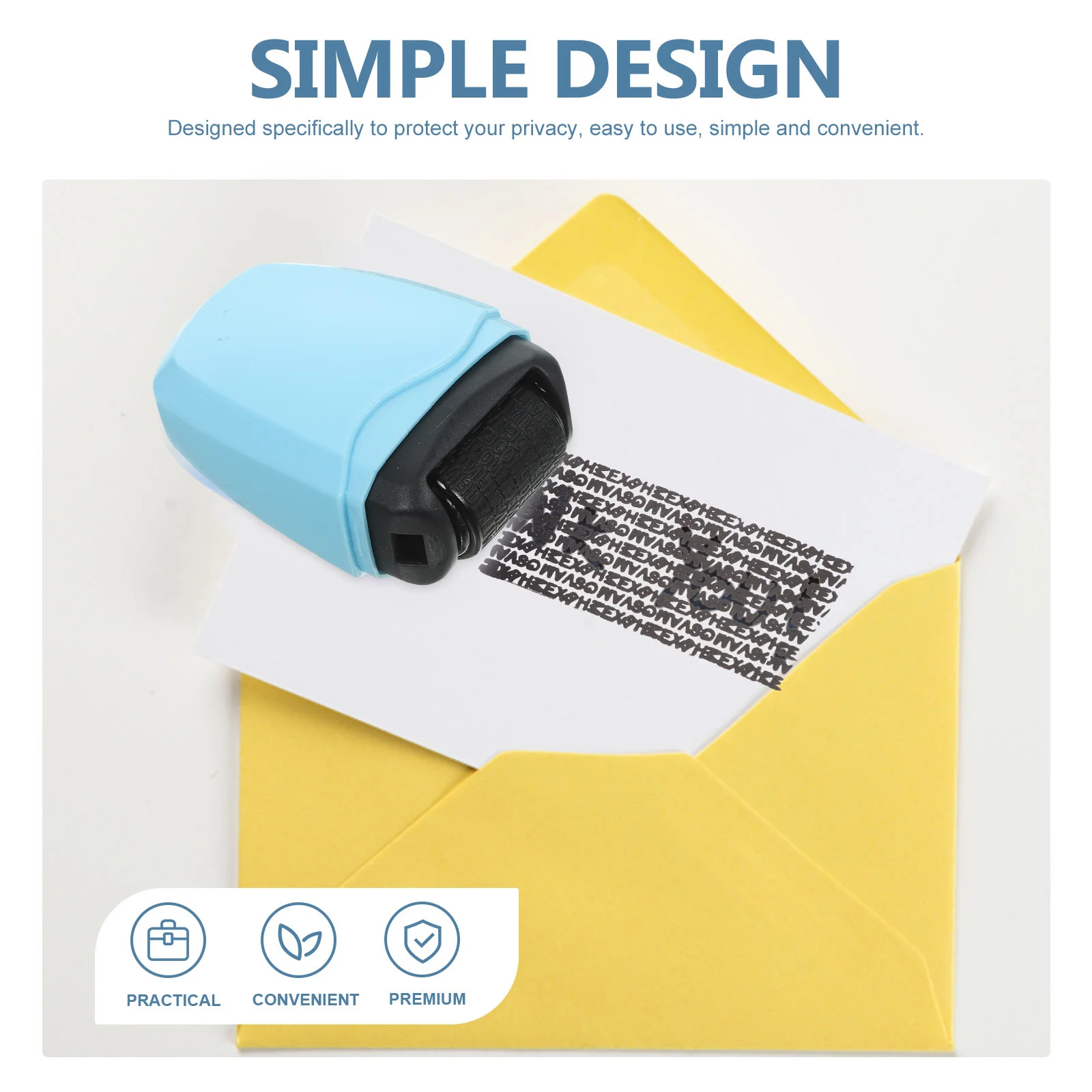 2 Pcs Confidentiality Seal Roller for Information Multi-function