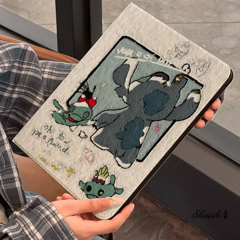

New Cartoon Stitch Tablet Case For Xiaomi 7 7Pro 11.2 Inch 5 5 Pro 6 6SPro 12.4 Intelligence TPU Full Protective Cover Gifts