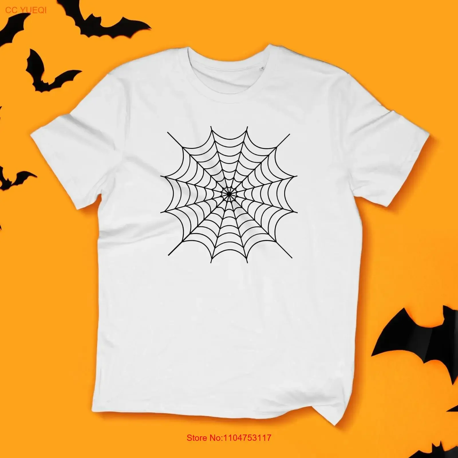 Spiderweb Spider T Shirt Creepy Cool Design for Halloween Casual Wear  vintage Washed Slightly designer clothes Stylish
