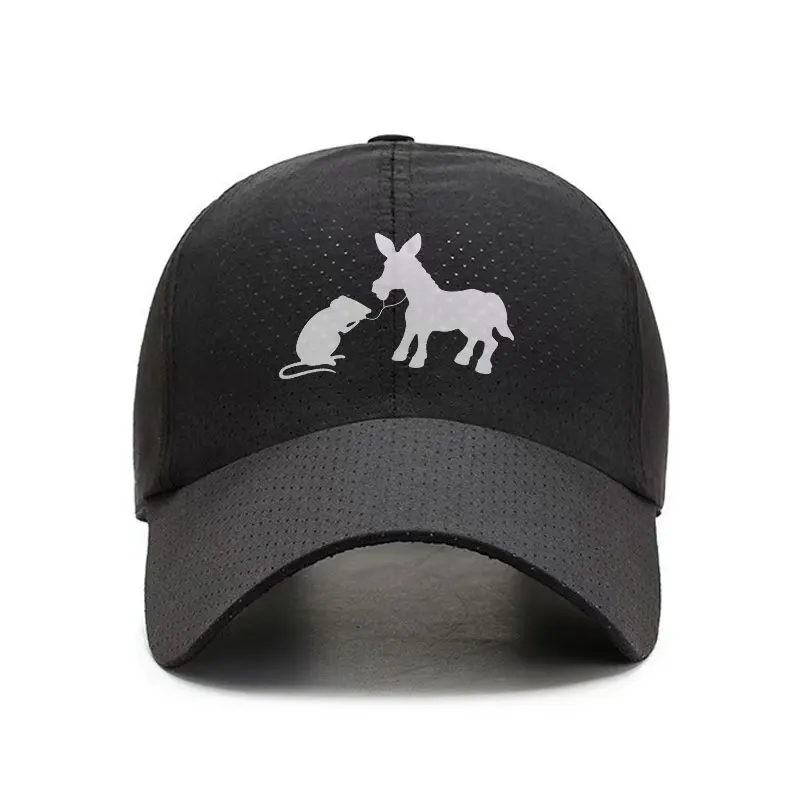 Donkey Mouse I Dont Care Quick Dry Breathable Baseball Cap Unisex Curved Brim Hat