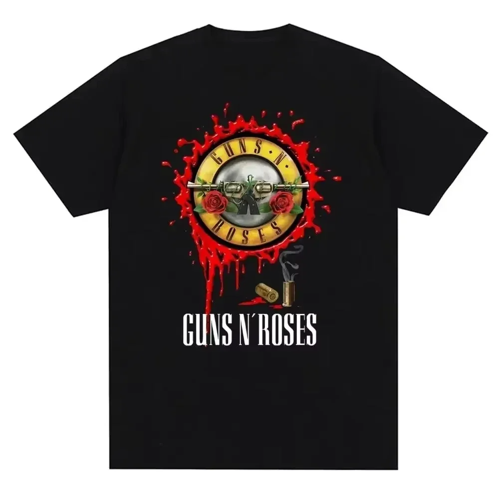 Guns N Roses Graphic Print T Shirt Vintage Rock Band Streetwear Short Sleeve Fashion Crew Neck T Shirt Women Kids Tshirt Unisex