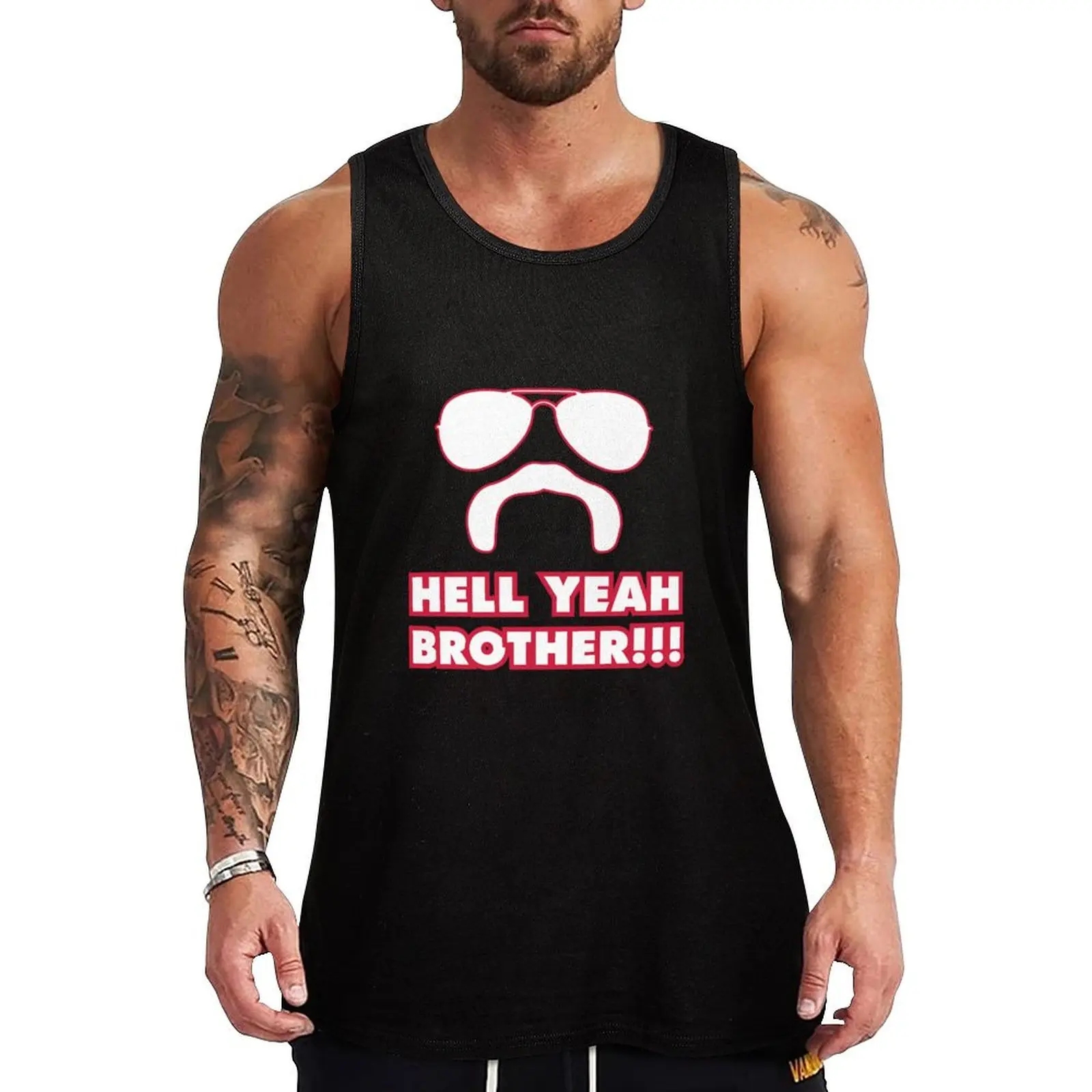 

Майка Hell Yeah Brother Мужская, тенниска без рукавов, майка для фитнеса, одежда для мужчин