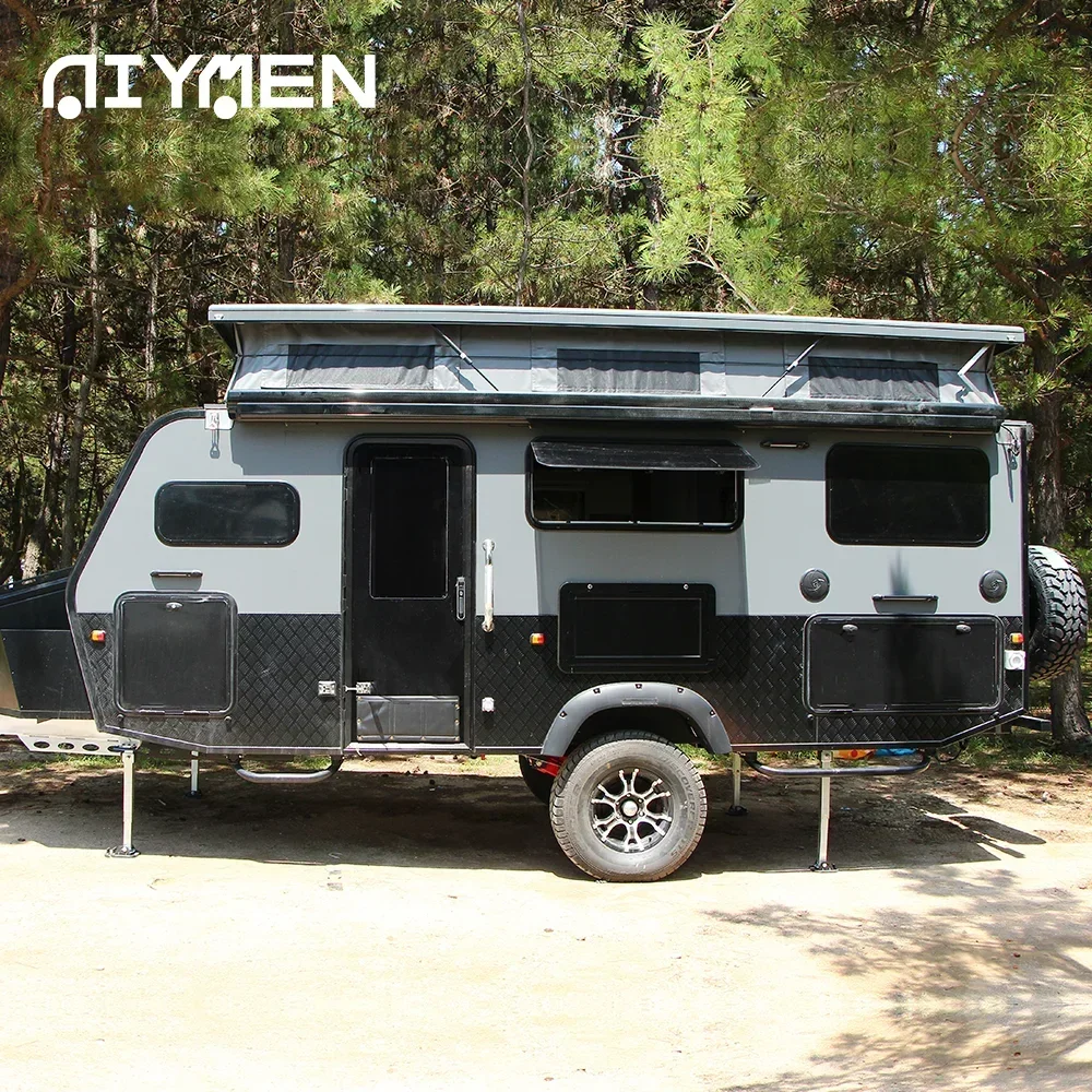 Travel Trailer Sale Rv Camper Slide Outs and Toy Hauler Offroad Caravan Toy Hauler Australia with Aluminum Frame for Sale