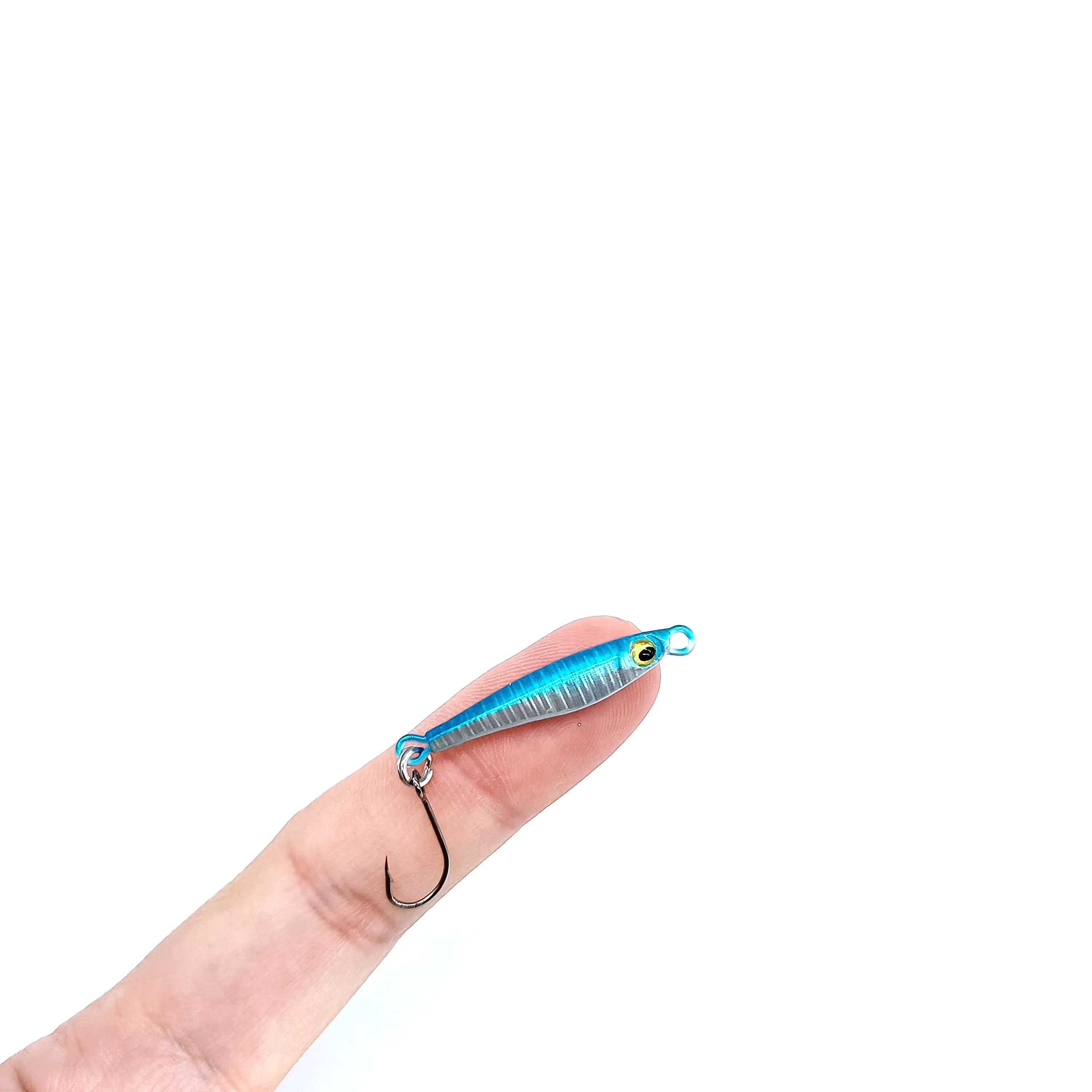 DUODUOYU 1 sztuk Mini Jig przynęty 3.5g/6g twarde sztuczne bioniczne przynęty małe ryby pojedynczy haczyk jig strumień przynęty na pstrągi pesca