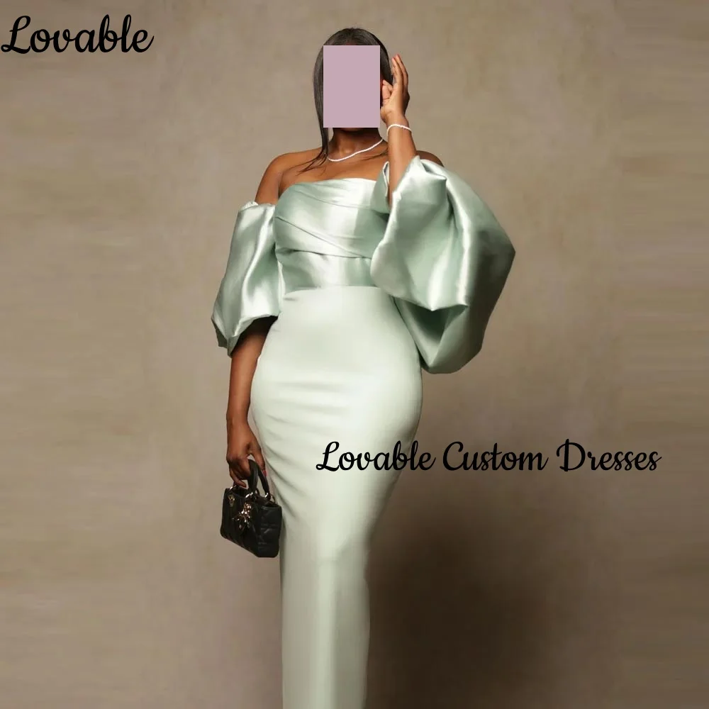 Dubai Luxus Abendkleid Meerjungfrau Off-The-Schulter Ausschnitt Formelle Anlässe Kleider Bodenlangen Zipper Up Vestidos De Fiesta