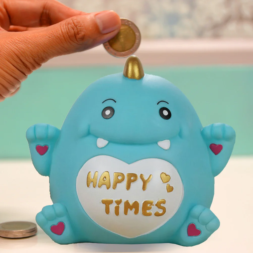 

Dinosaur Saving -Proof Vinyl Piggy Bank Large Capacity Kids Coin Bank Children Room Decoration Dinosaur Saving Pot
