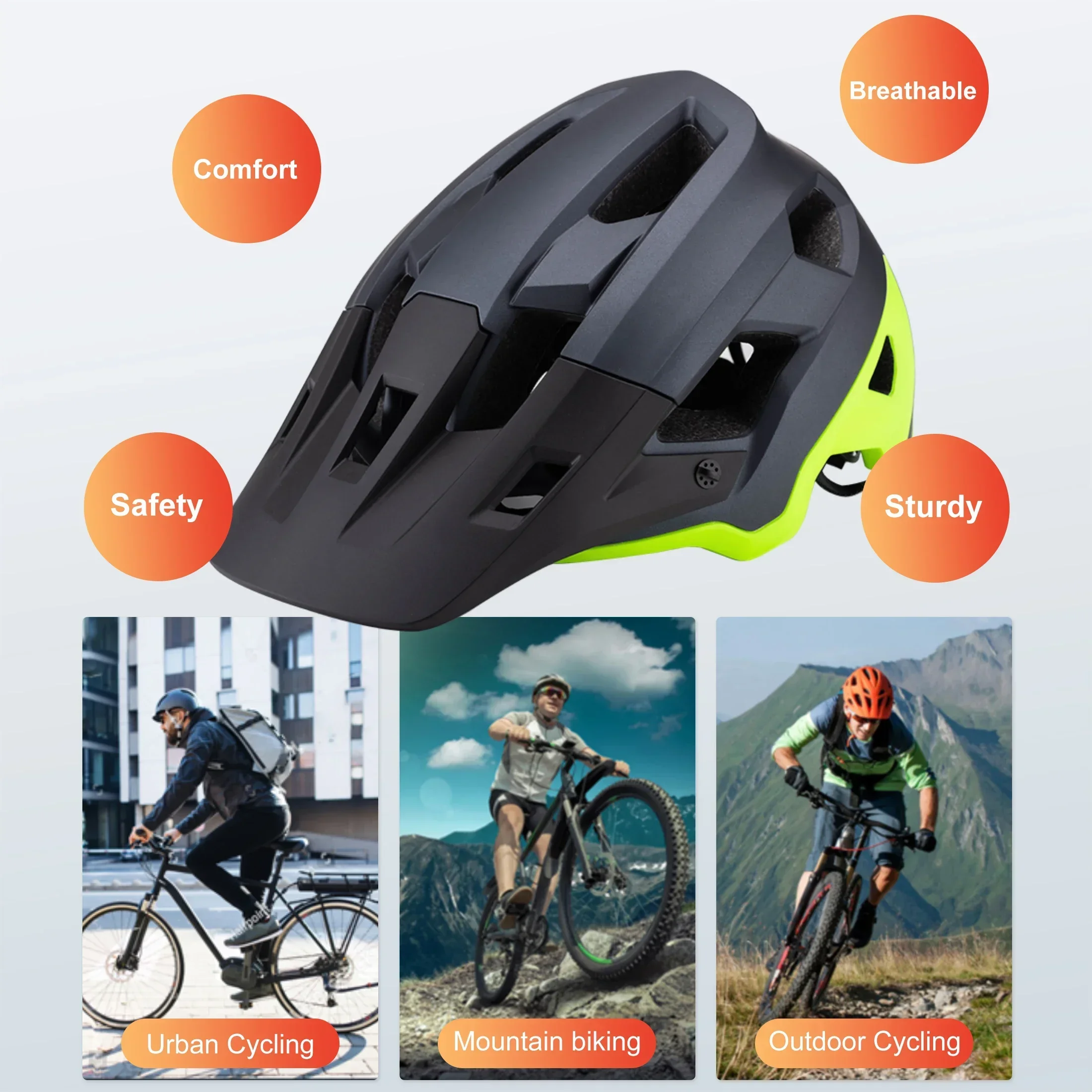 Seeker Mountain Bike Helmet All-in-one Lightweight Road Bike Helmet Adult Men's Women's Speed Cycling Helmet Bicycle Equipment