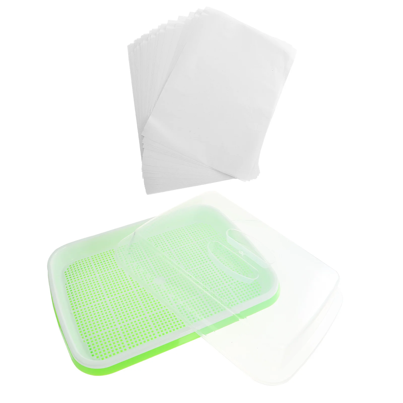 

1Set Germination Tray Plastic Microgreens Growing Trays for Seedlings Starter Garden Planting with Breathable Mesh Design