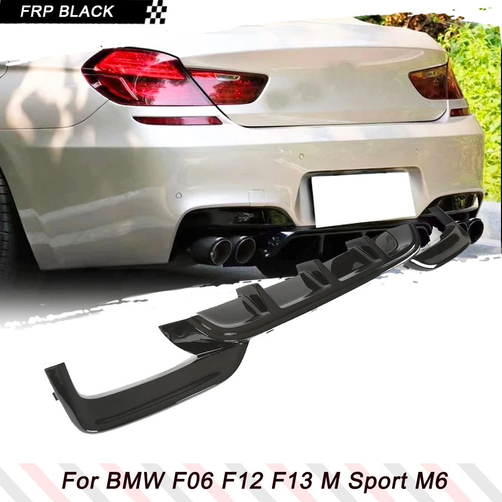 

Глянцевый черный автомобильный задний бампер, диффузор, спойлер для BMW F06 F12 F13 M6 M Sport 2012-2016 автомобильные задние гоночные комплекты кузова, диффузор