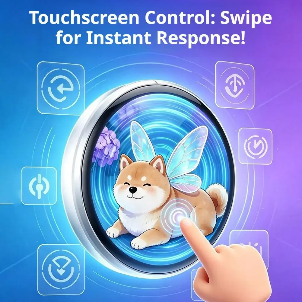 Dynamic Electronic Badge Display Pin 1.5 In Touch Screen Anime E-Badge For Game Peripherals Excellent Fans Friends Birthday Gift