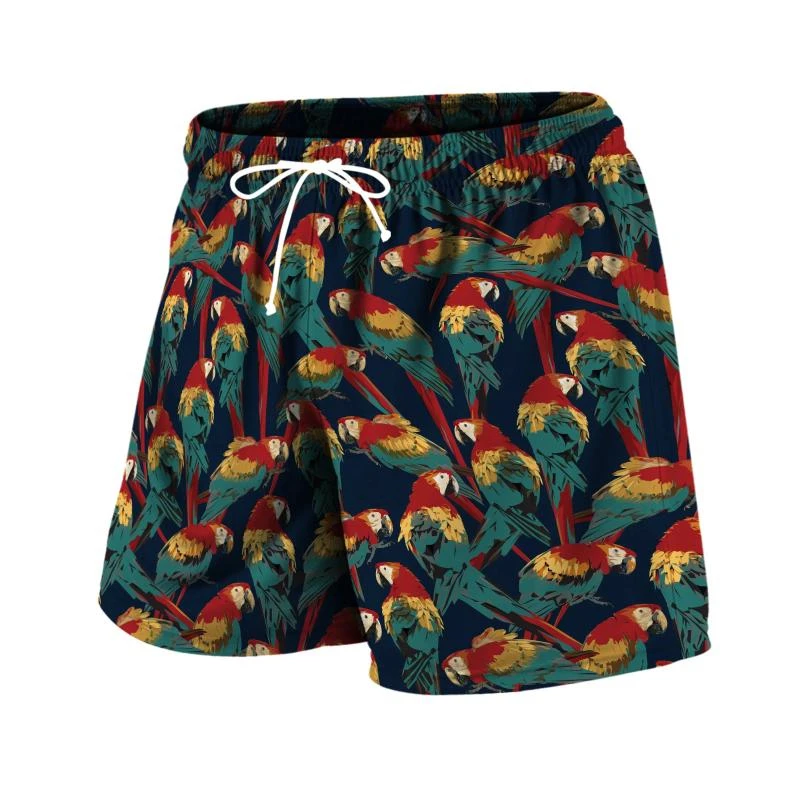 Beach Shorts Fashion 3d Print Animal Parrot Men Summer Sports Swimming And Surfing Beach Trousers Quad Quick Dry Retro Kids Pant