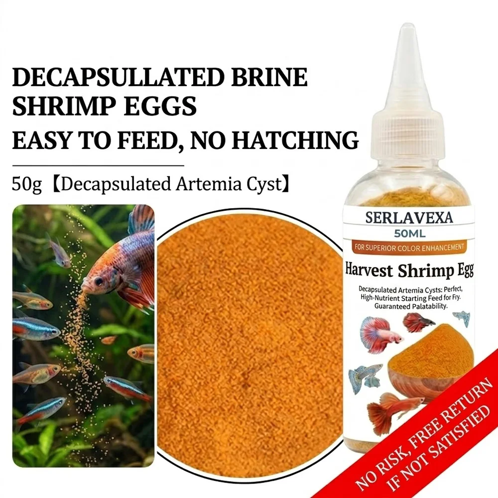Alimento de Inicio para Peces de Tamaño Micrónico, Huevos de Artemia, No Requiere Incubación, Comida Nutritiva para Alevines de Agua Dulce y Marina, Neon Tetra