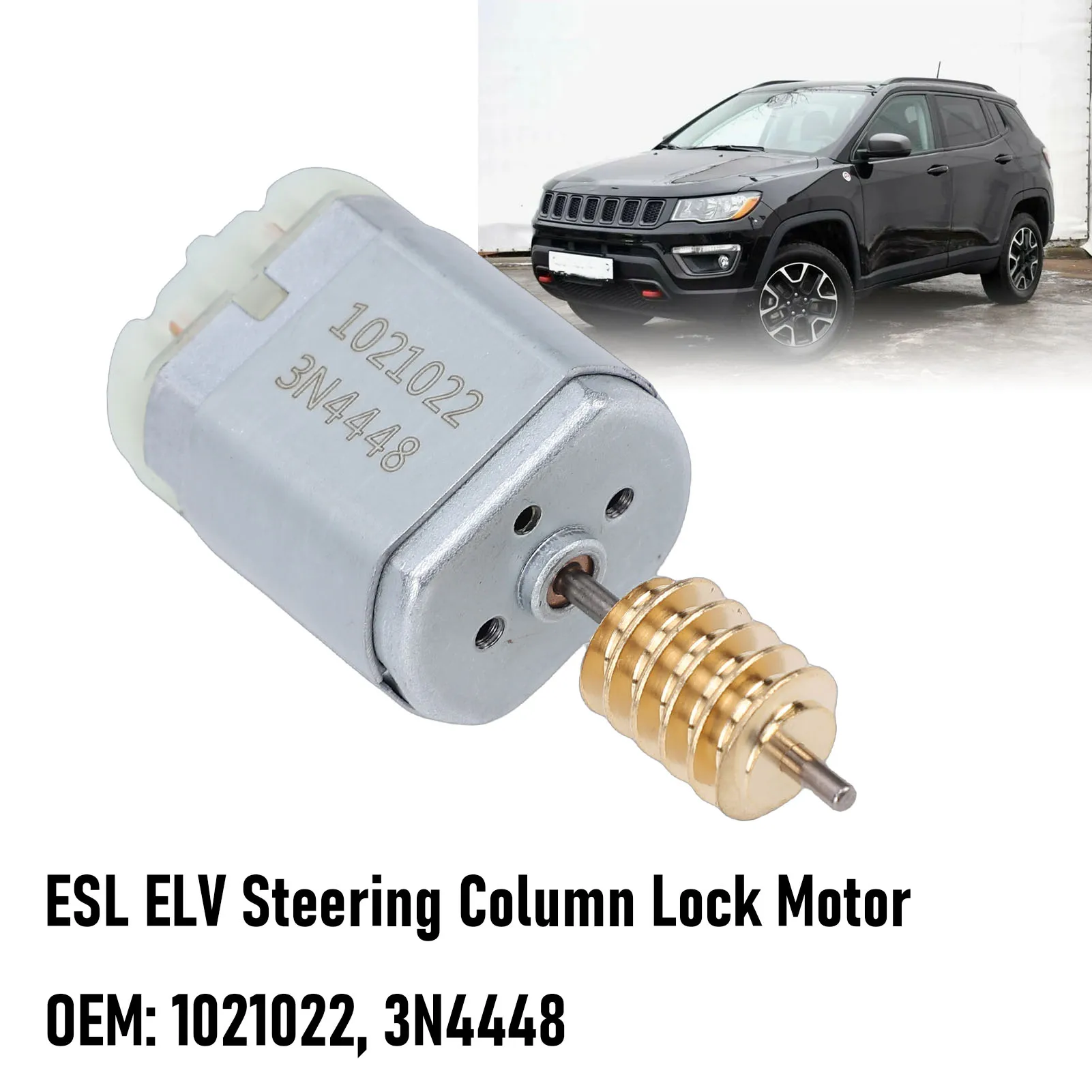 Electric Lock Motor 3N4448 ELV Steering Column Lock Motor Steel 1021022 Powerful Replacement for Limited Renegade Cherokee 5