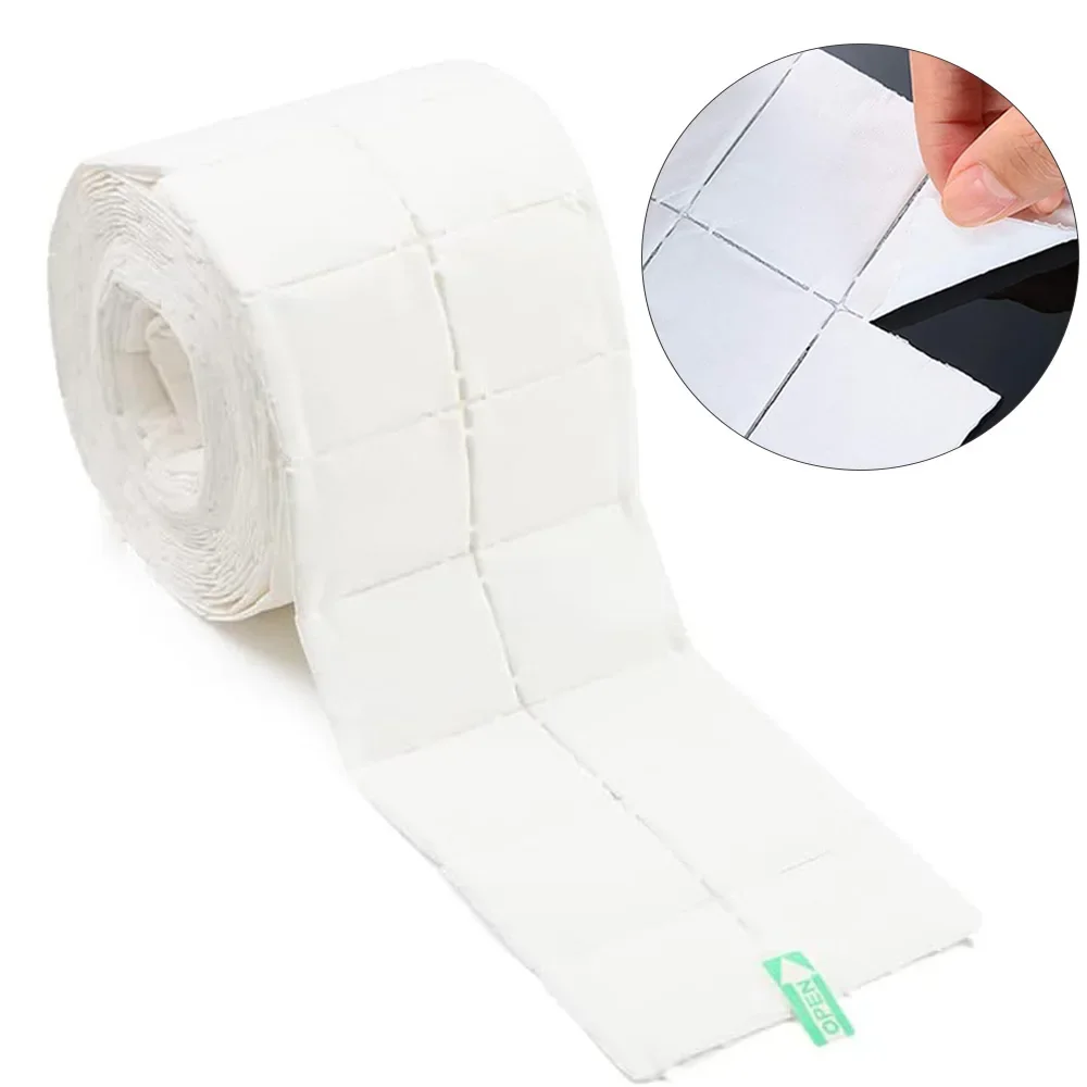 Nail Wipes 300/500Pcs Lint Free Roll Cotton Pads Nail Cosmetic Cleansing Paper Alcohol Polish Removal Nail Art Cleaning Manicure