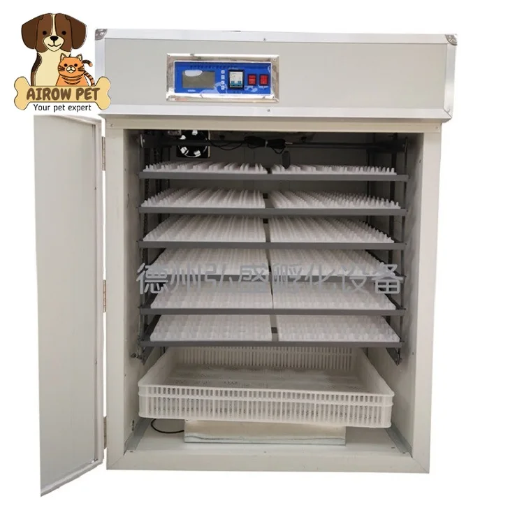 AIROW PET Fully automatic hatching brooding box incubator  pieces three-purpose hatching machine chicken and duck equipment