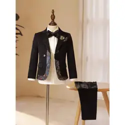 Children's Suit Set, New Boys' Dress, Runway Show, Flower Boy Suit, Hosting Piano Performance Boy Blazer Xvideos Com Kid A3752