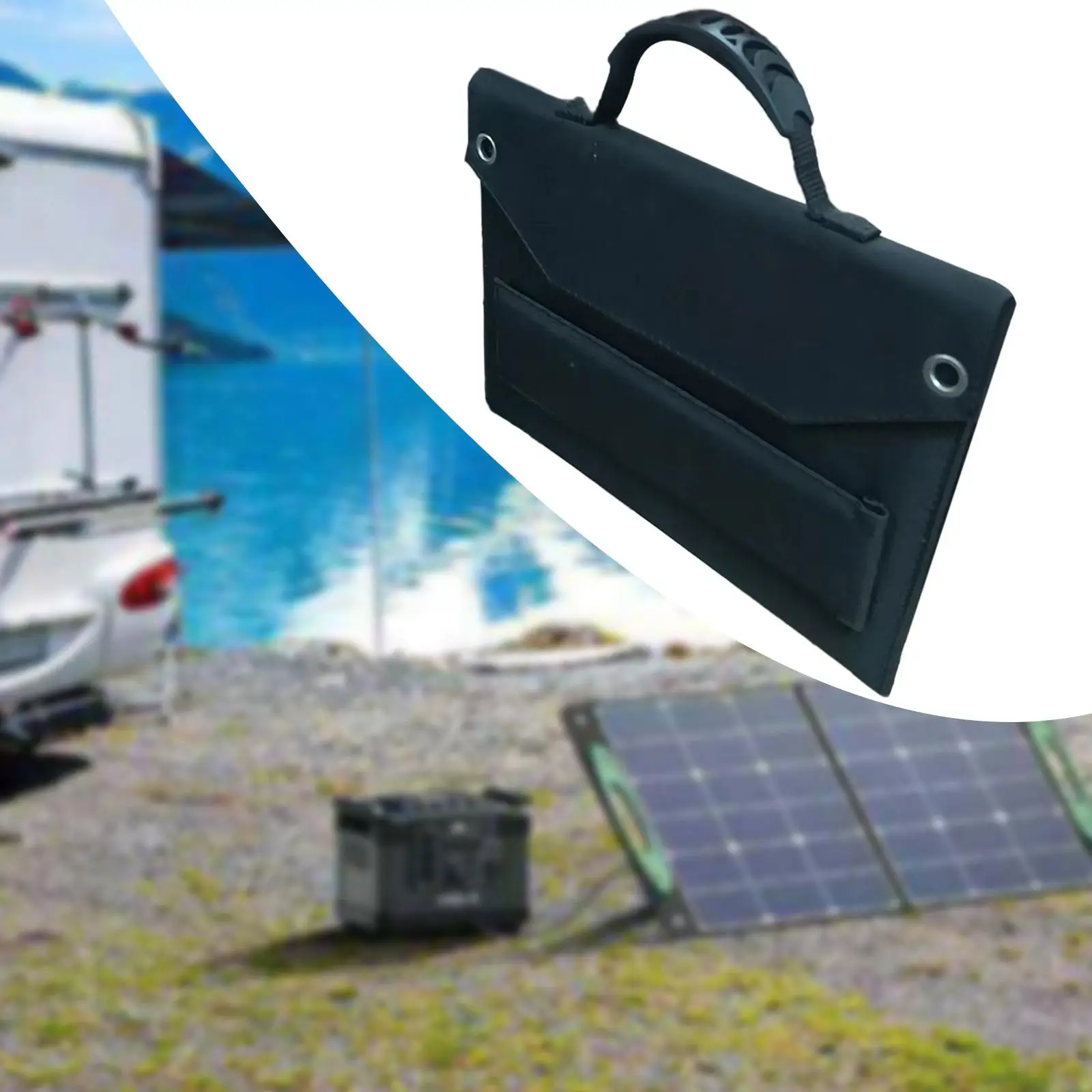 Solar Panel 30W Monocrystalline Silicon for Backyard Marine Boat Backpacking