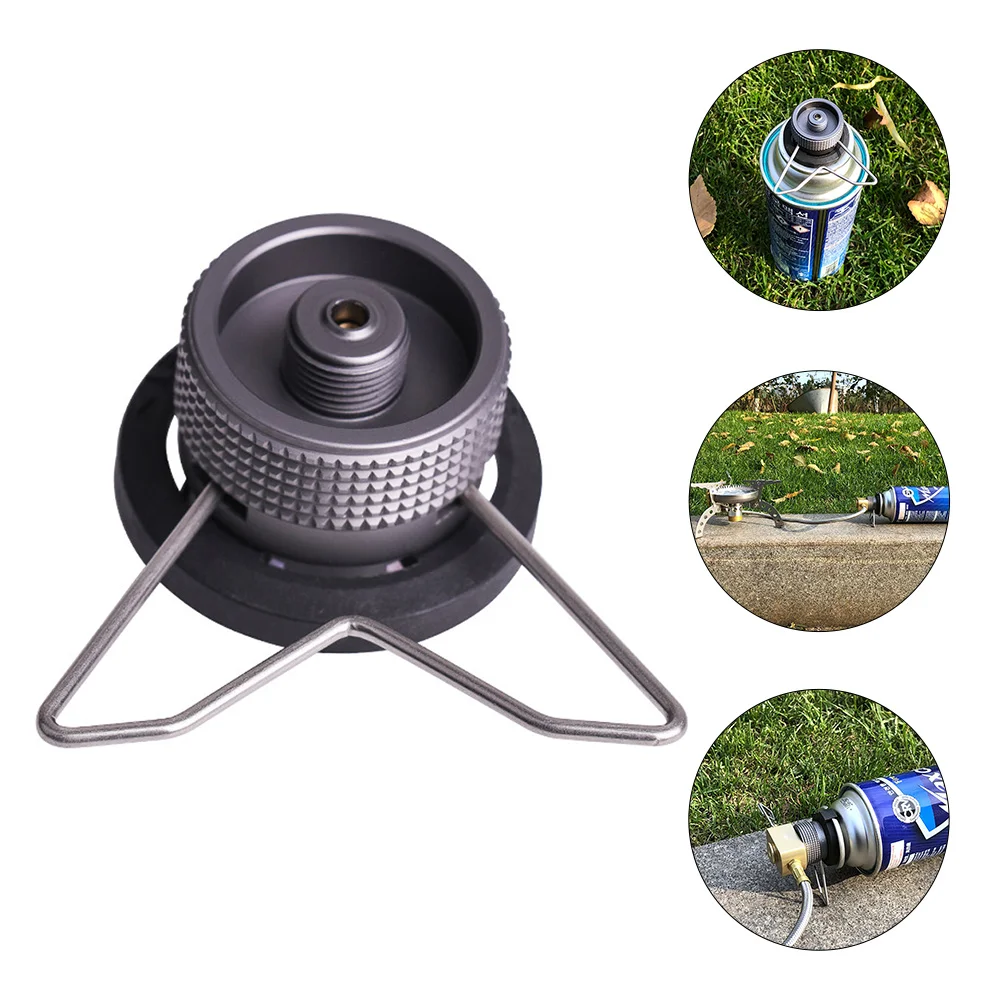 

BBQ Stand Converter Fuel Nozzle Gas Grill Canister Adapter Stove Connector Head for Camping Split Tank