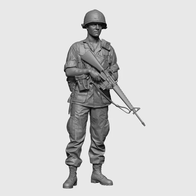 

1/35 Resin Soldier model kits figure colorless and self-assembled A-1777