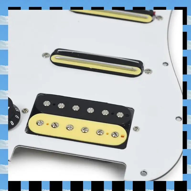 

White 3 Ply Left Handed Electric Guitar Humbucker Pickguard Pickup With Singlecut Wiring Loaded Prewired Swith