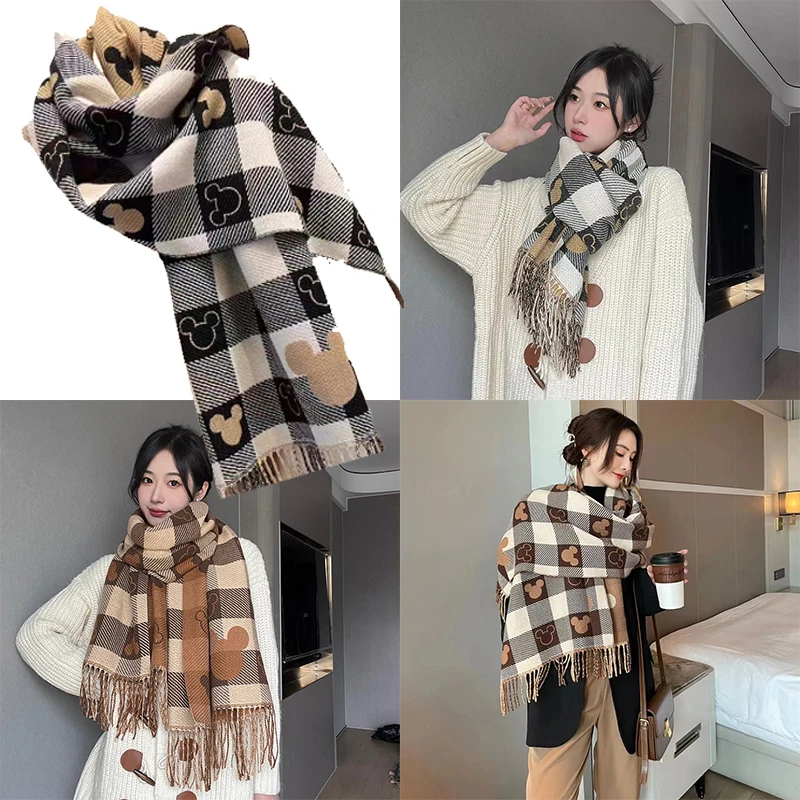 

Супермягкий осенне-зимний теплый шарф 65x180 см из искусственного кашемира