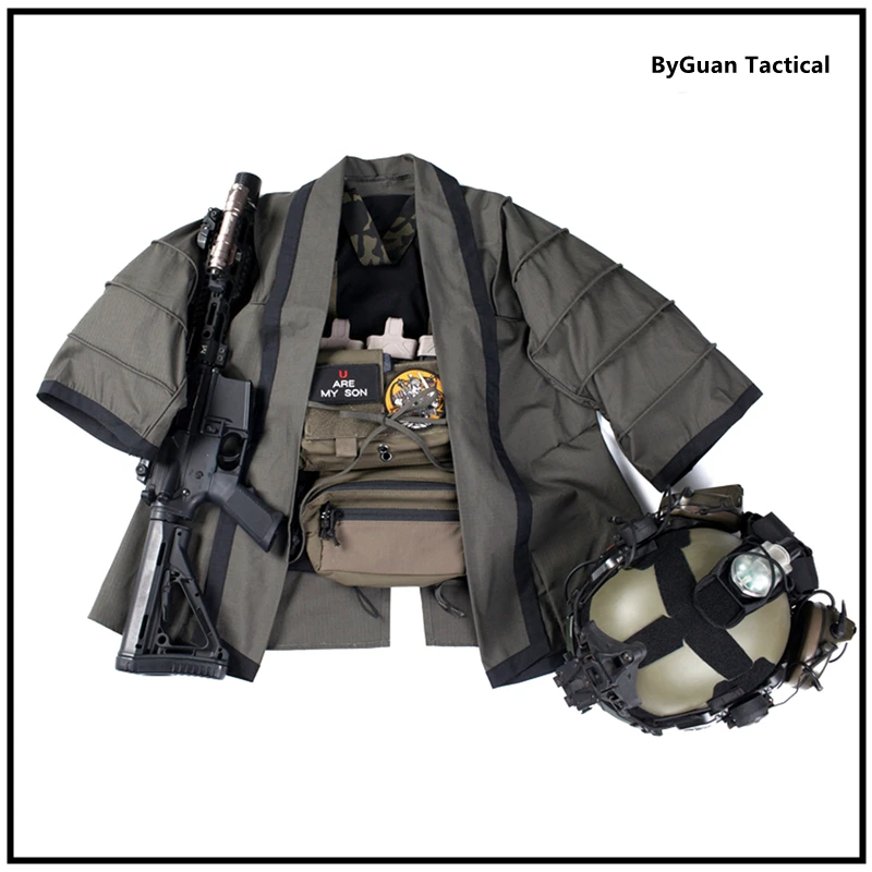 Imagem -05 - Tactical Exterior Caça Cabolsa Manto do Treinamento Combate Haori Jacket Armadura Melhorada Tactical