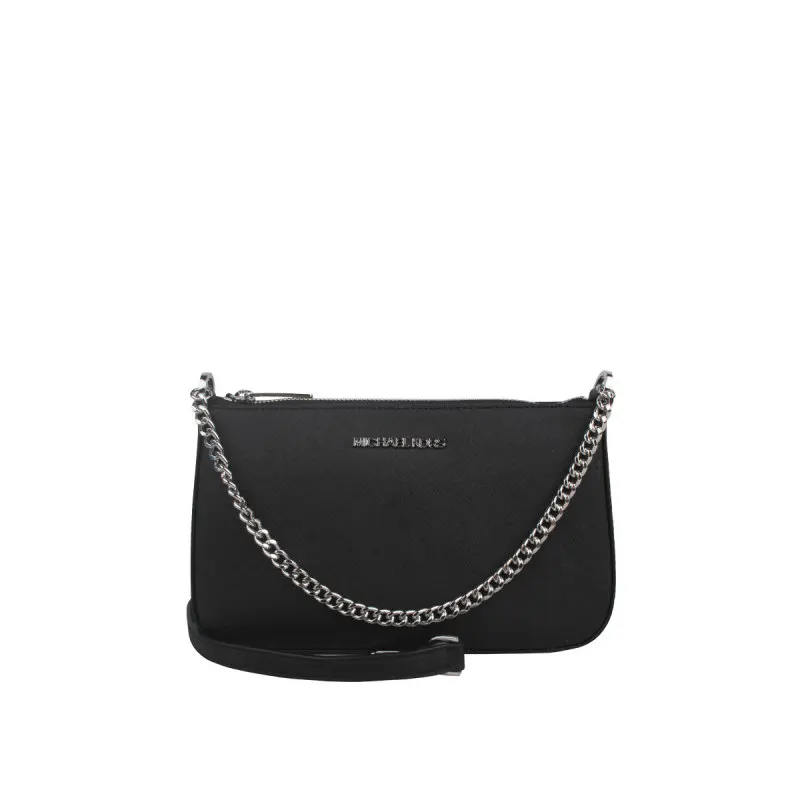 

MICHAEL KORS Jet Set Medium Saffiano Leather Crossbody Bag In Black 35S0STVU6L