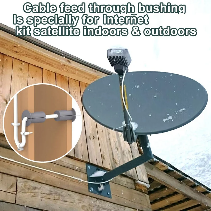 Wall Grommets For Starlink Cable, For Streaming Organizing Protecting Cords, For 1Inch Hole Routing Kit