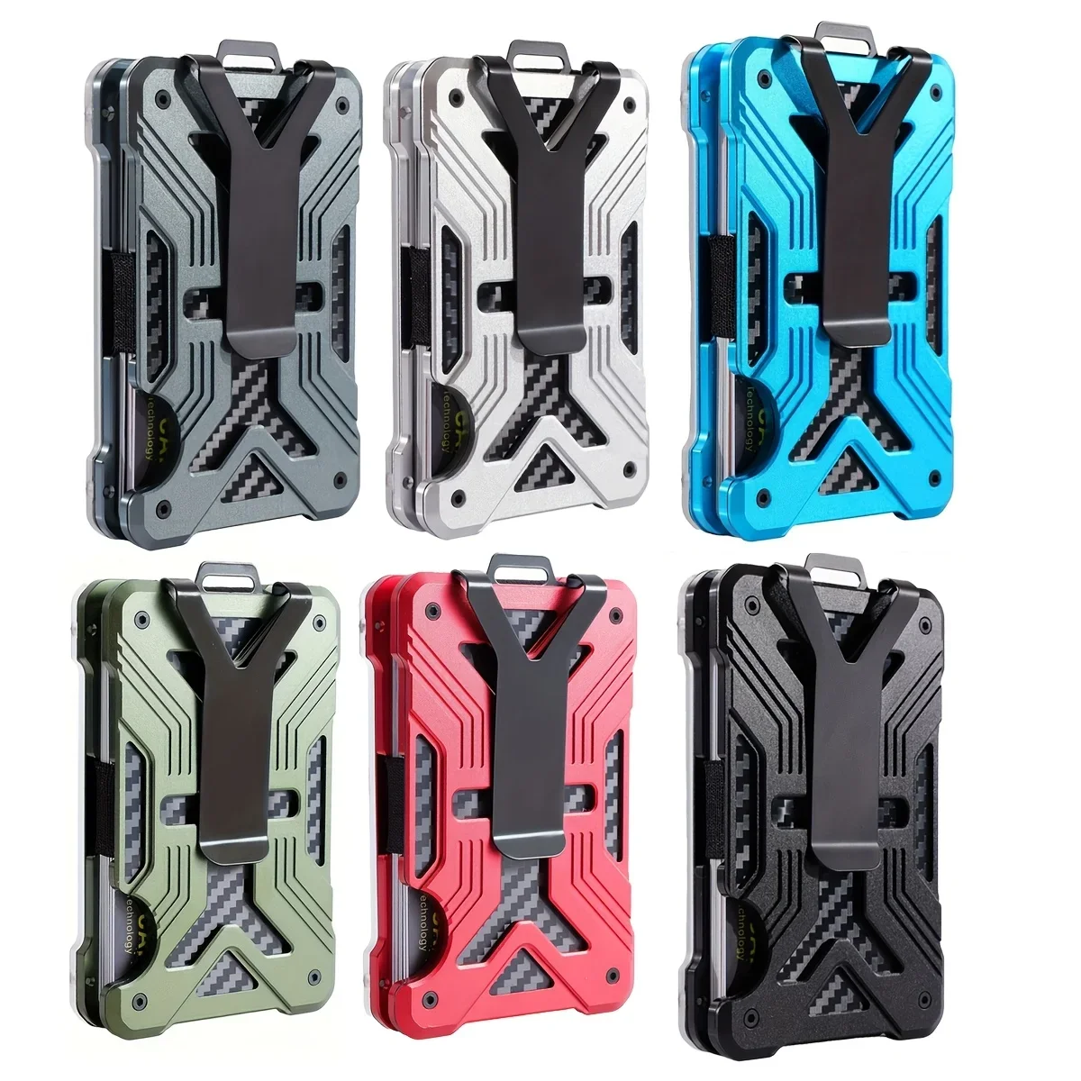 حقيبة بطاقات الائتمان المحمولة، محفظة معدنية رفيعة للغاية من الألومنيوم RFID، حامل بطاقات بسيط لحامل بطاقات المحفظة للنساء والرجال #2