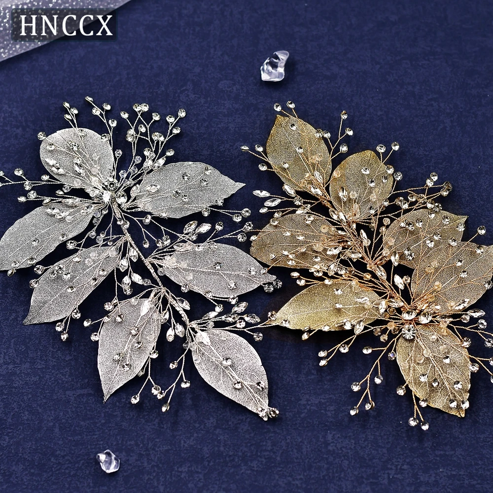 

Crystal Hairpiece for Bridal Wedding Handmade Alloy Leaves Woman Party Headwear Bridesmaid Jewelry Hair Accessories CP285