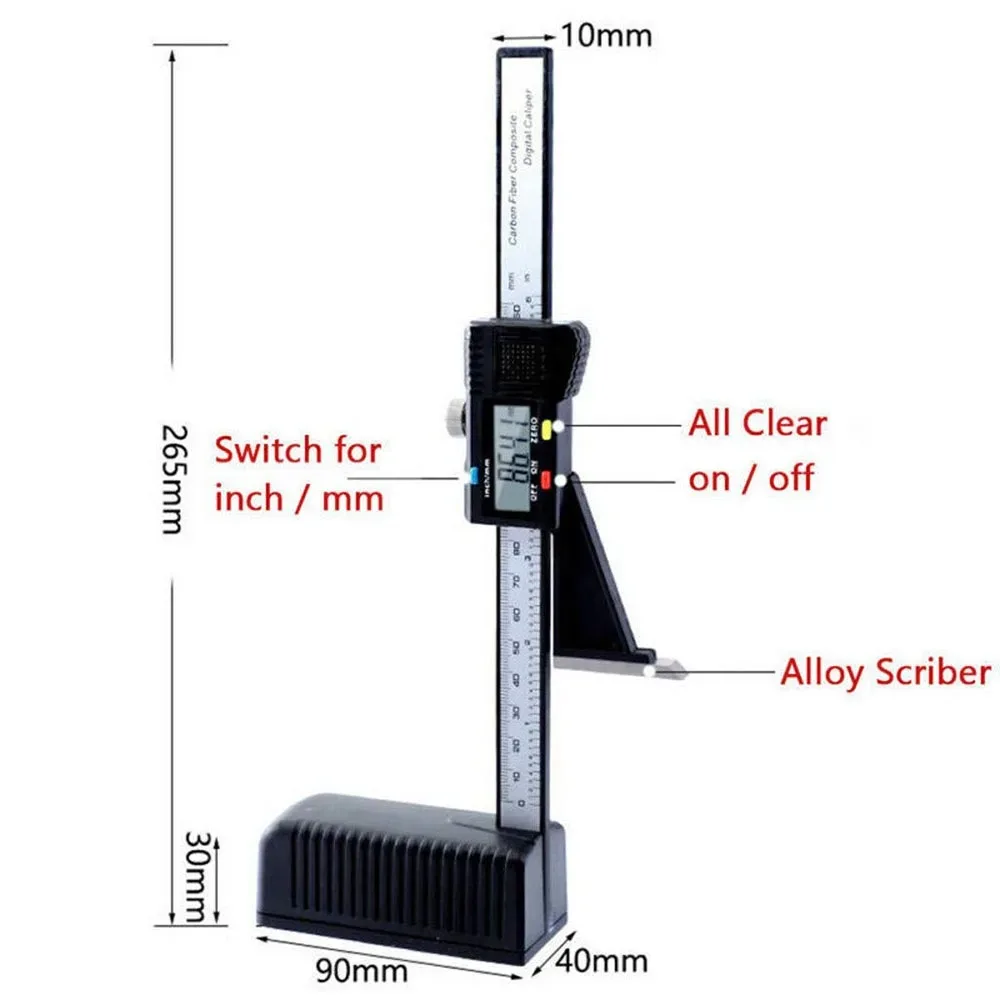 Digital Height Gauge Vernier Calipers Measure 150mm 6inch LCD Electronic Gauge Height Measuring Instruments