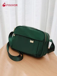 Fouvor Women Nylon Waterproof Bag Simple Wild Canvas Messenger Casual Ladies Oxford Shoulder Bag Female Crossbody Bag 6013-04