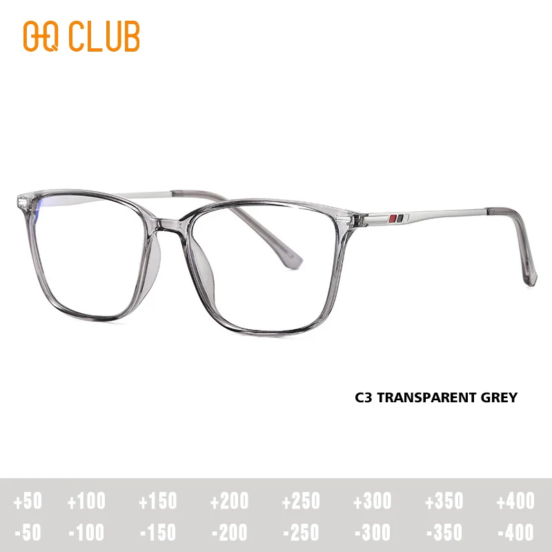 O-Q CLUB Graduated Lenses to Read Men`s Glasses for Reading Glass for Man Lunette Myopia Eyeglasses Photochromic Women Lens Eye