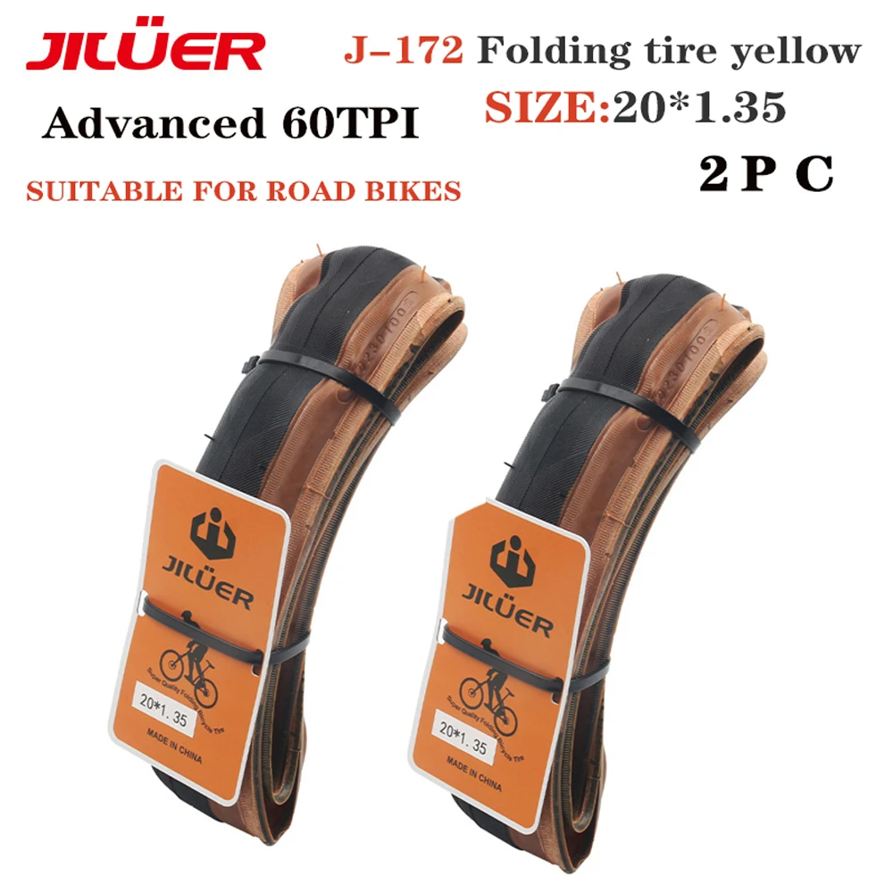 JILUER Road Bike Tyre 700x25c 700x28c Folding Bike Ultra Light Tire 20x1.35 Advanced 60TBI Wear-resistant Tyre Bike Accessories