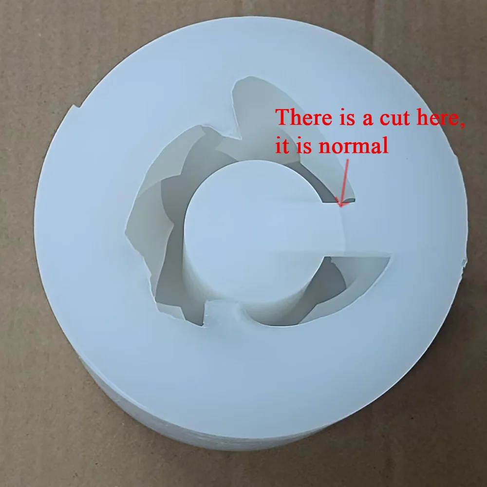 Creative Cement Lamp Base Silicone Mold, DIY Industrial Lighting Holder Mold, Handmade Plaster for Home Decor Lighting view 2
