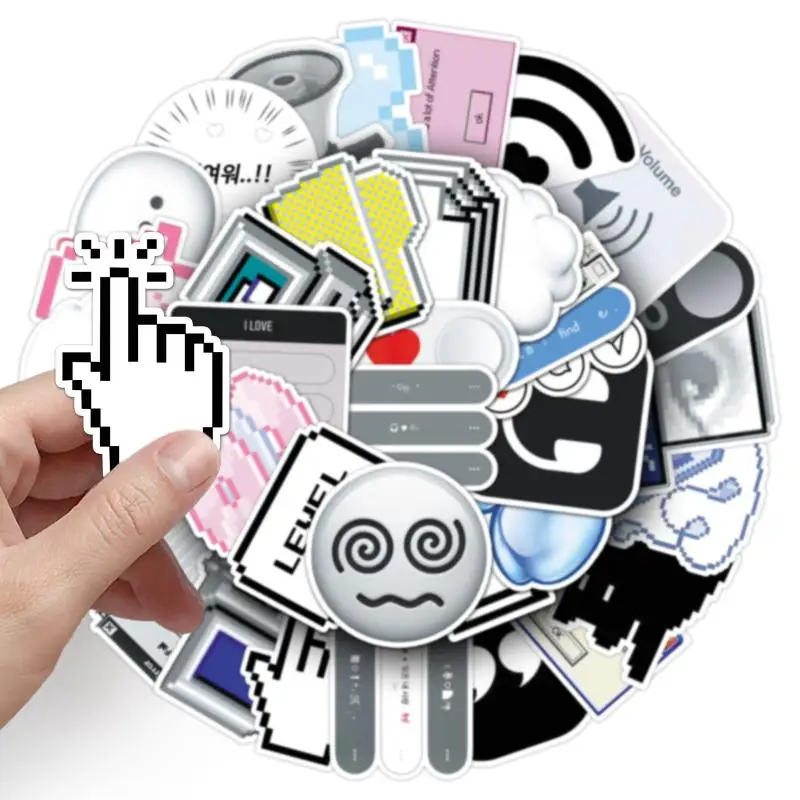 

[JN] 50Pcs 404 Network Error Java DIY Stickers Funny Programmer Internet MEME Sticker Scrapbooking Phone Decals Gift