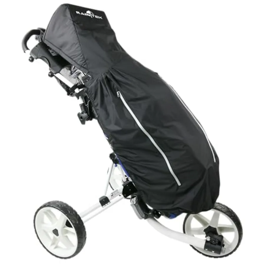 

RainTek, Waterproof Golf Bag Rain Protection Cover with Hood, For Golf Push Carts, Golf Cart Accessories, Made to Keep Your Gol