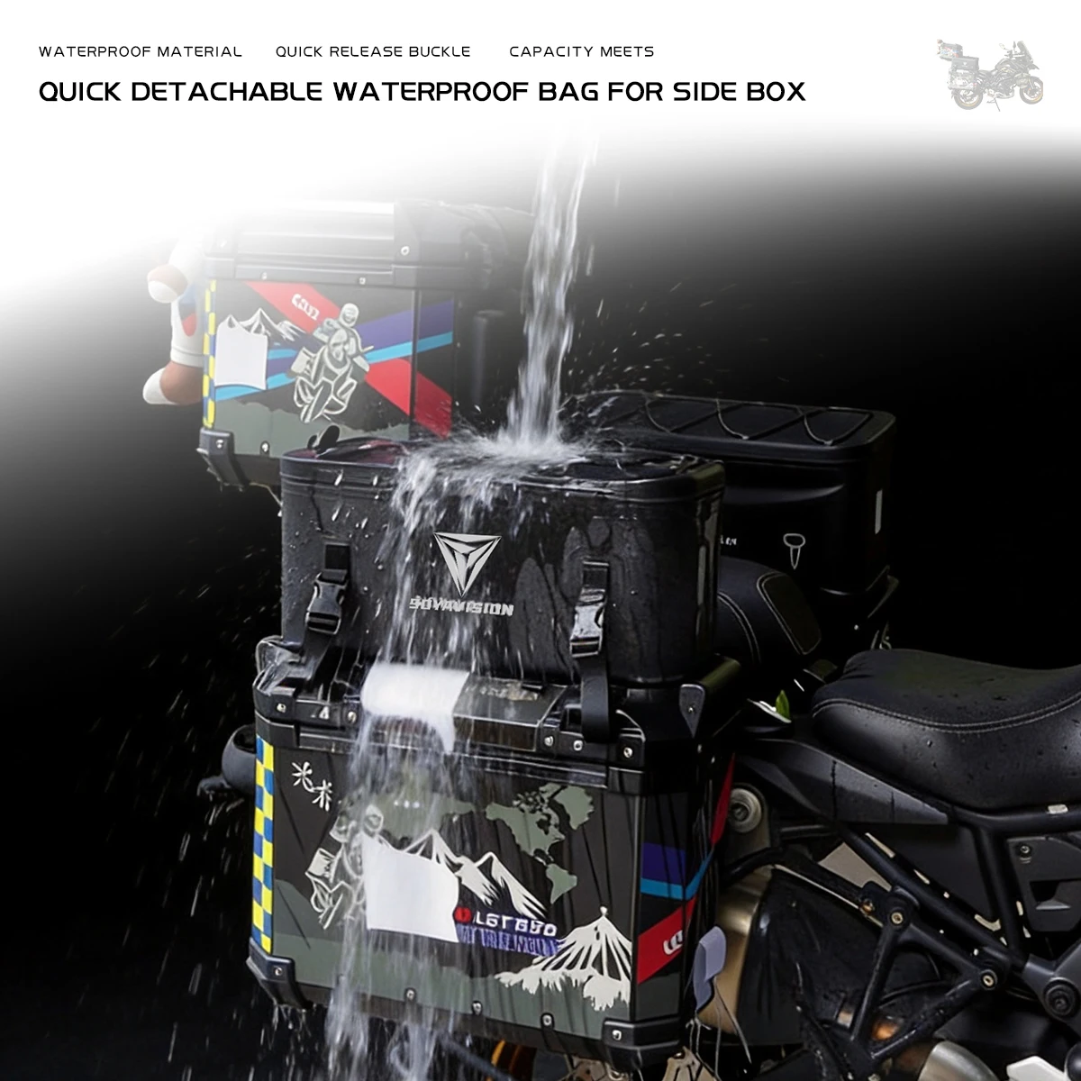 오토바이 케이스 박스 가방 방수 사이드 테일 패니어 박 - Panniers Waterproof Rear 리뷰 및 가격