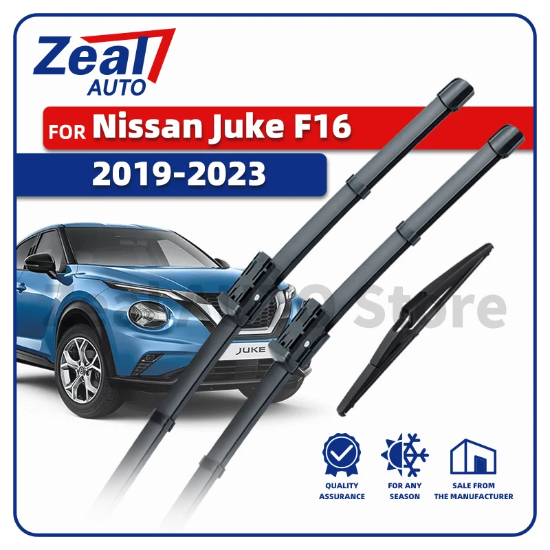 

LHD Front Rear Wiper Blades For Nissan Juke F16 2019-2023 2020 2021 2022 Windshield 24"14"12" Brushes Accessories