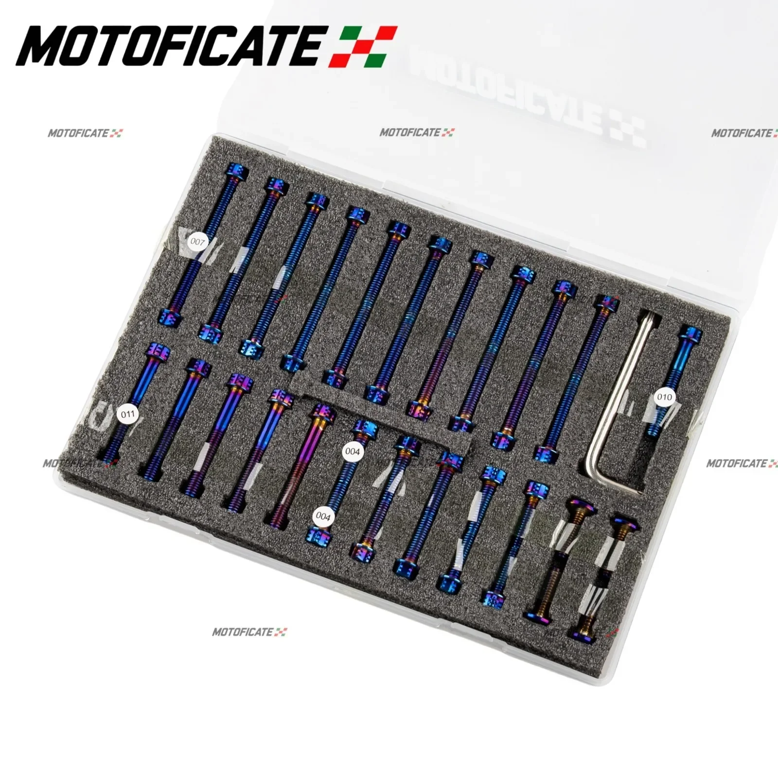 For Yamaha FZ09 MT09 SP 2013-2024 XSR900 2016-2024 Motorcycle Engine Case Bolt Screw Set Blue Stainless Steel Fasteners