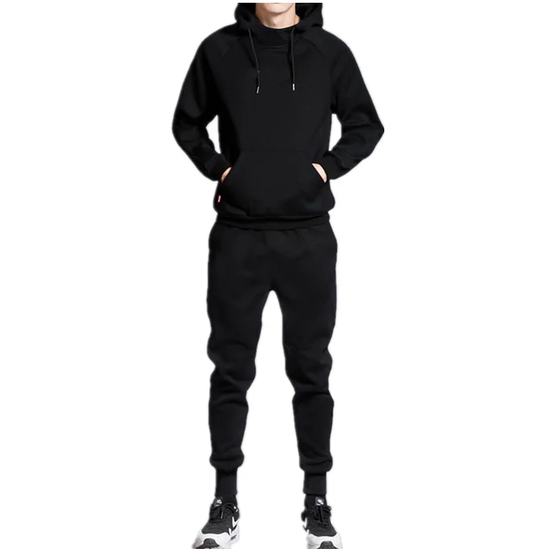 Men\'s Hooded Sweatshirts and Men Pants Casual Men\'s Tracksuit Sportswear Autumn Winter Men Suit Men\'s Clothing Leisure Sets Male