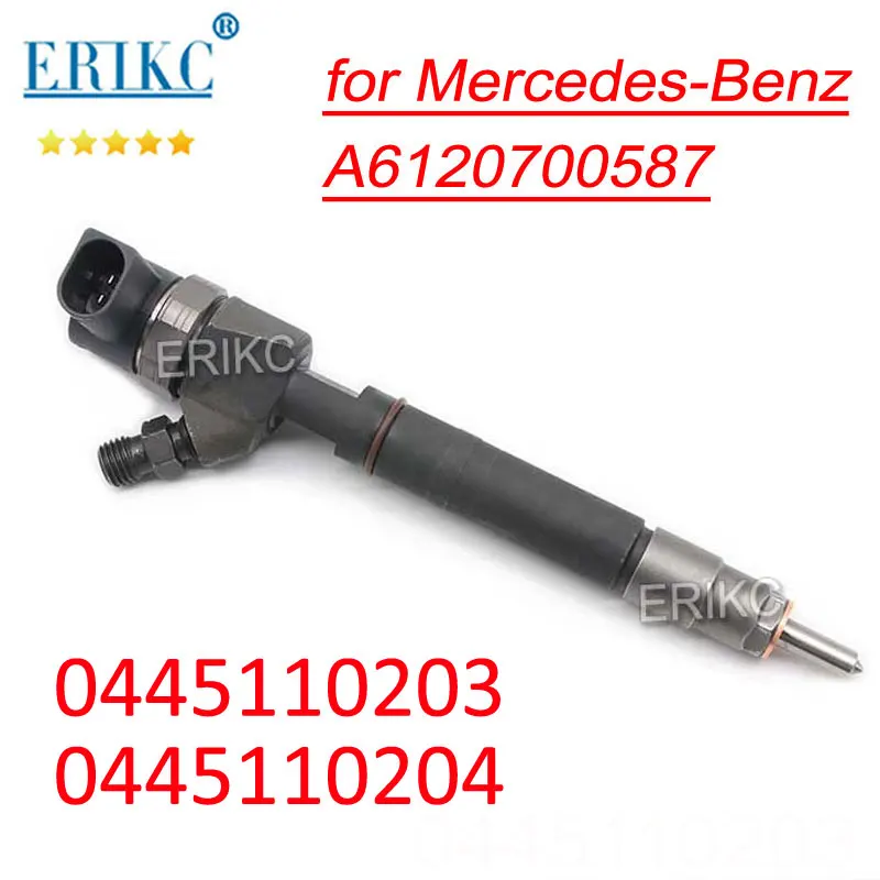 A6120700587 Common Rail Inyector Nozzle 0445110203 Diesel Fuel Injector 0986435047 0986435055 for Bosch Mercedes-Benz 0445110204