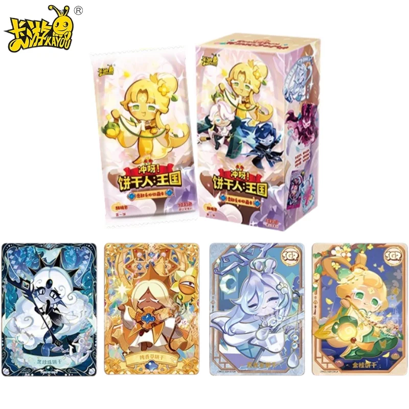 

Коллекционные карточки Kayou Cookie Run Kingdom Brave Hearts Collection Crispy Pack - официальная аниме-карточная игра Gacha, коллекционный подарок