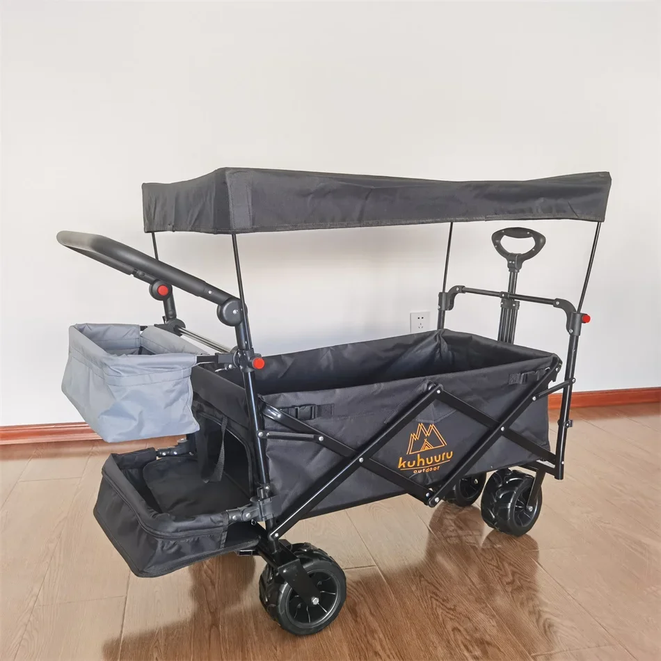 Hand-pushed camper Heavy duty folding trolleys are suitable for a variety of outdoor scenarios Collapsible wagon