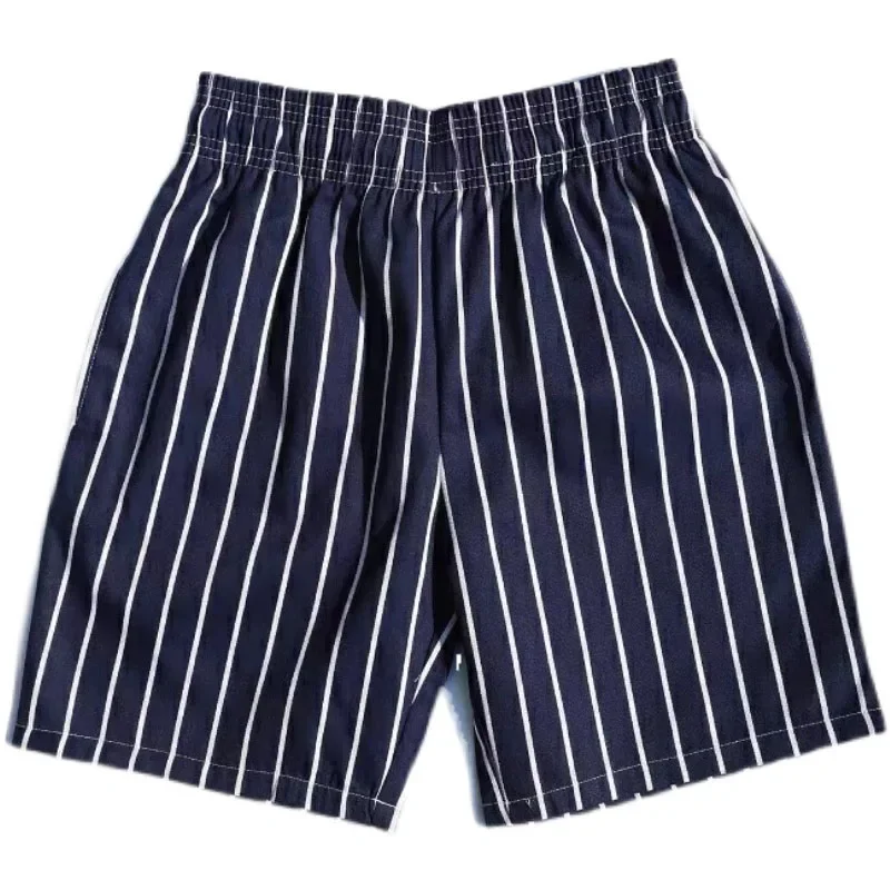 Vintage Cookan Chef 21SS Beach Short Pants Japanese City Boy Striped Loose Fitting Men's and Women's Casual Shorts