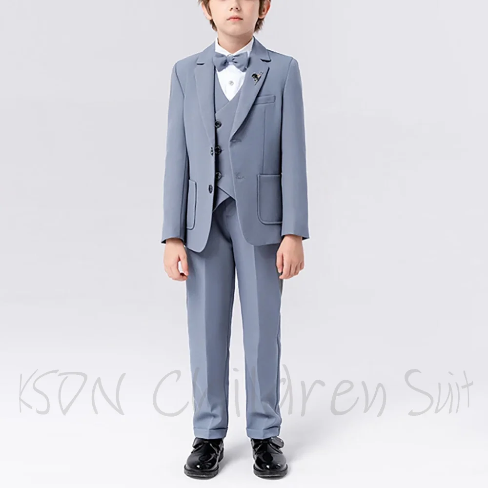 

Formal Boys Suit 7 to 13 Years Boy Clothing Single Breasted Regular Fitted Notch Lapel Evening Party Wedding Kids Outfit