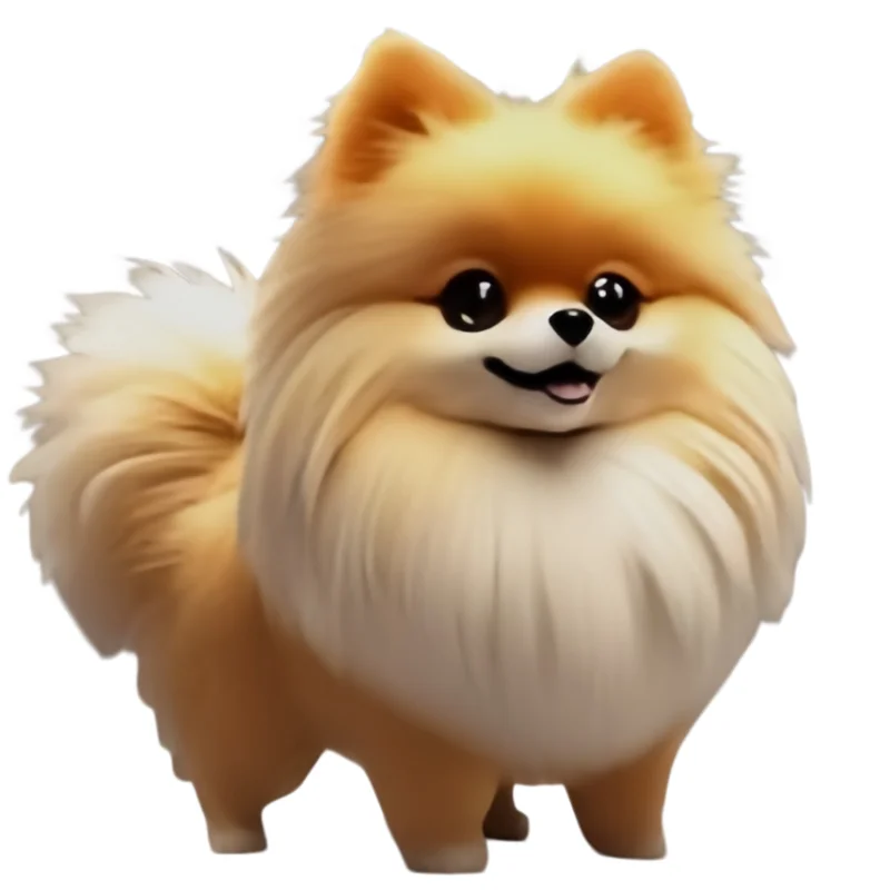 Sweet Pomeranian Dog-Shaped Mold, Fluffy Fur Healing Smile Design Mold, Silicone Mold for Making Desserts and Chocolates